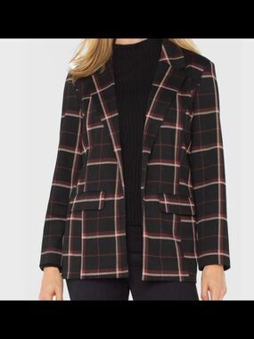 Liverpool Plaid Blazer Jacket